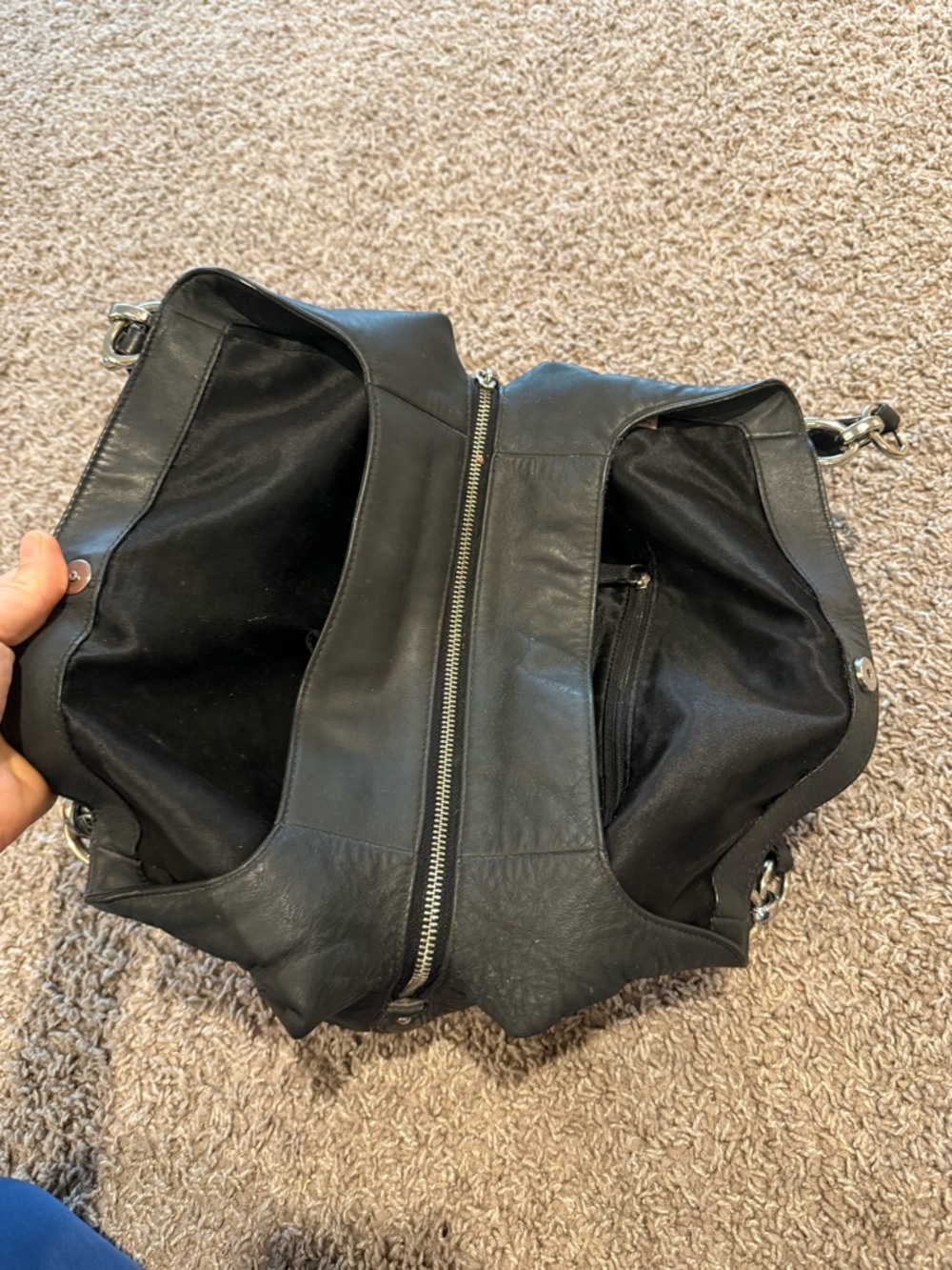 Coach Leather Black Hobo Bag Shoulder - Picture 7 of 9